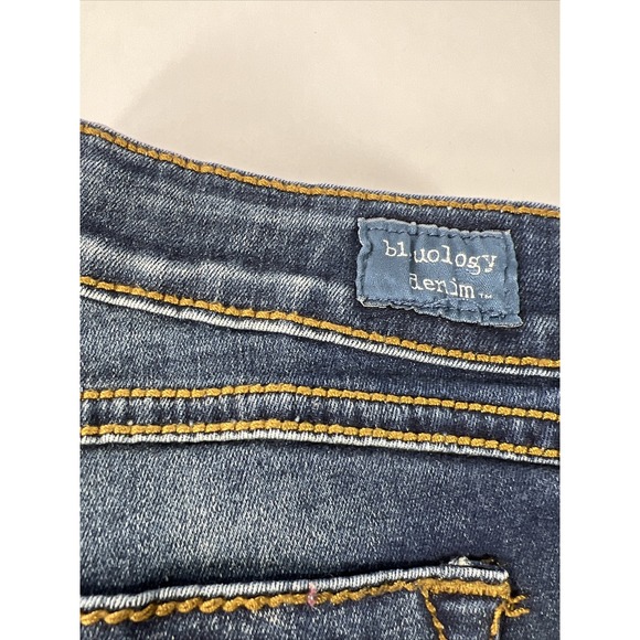 Womens Jeans Bleuology Denim Size 5 Skinny Cuffed Jegging Stretch - Picture 7 of 16